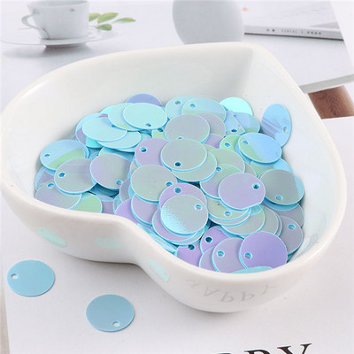 10g/partija 6mm 8mm 10mm sequin plakana apaļa mala caurums brīvi vizuļi karfiem bērniem deju kleita DIY dekorācija lentejuelas planas