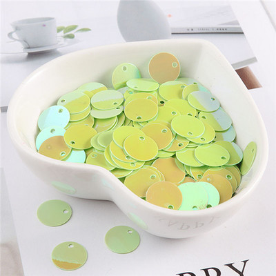 10g/partija 6mm 8mm 10mm sequin plakana apaļa mala caurums brīvi vizuļi karfiem bērniem deju kleita DIY dekorācija lentejuelas planas