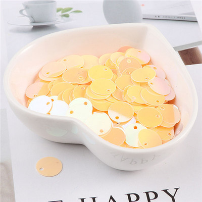 10g/partija 6mm 8mm 10mm sequin plakana apaļa mala caurums brīvi vizuļi karfiem bērniem deju kleita DIY dekorācija lentejuelas planas