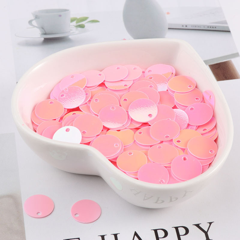 10g/partija 6mm 8mm 10mm sequin plakana apaļa mala caurums brīvi vizuļi karfiem bērniem deju kleita DIY dekorācija lentejuelas planas