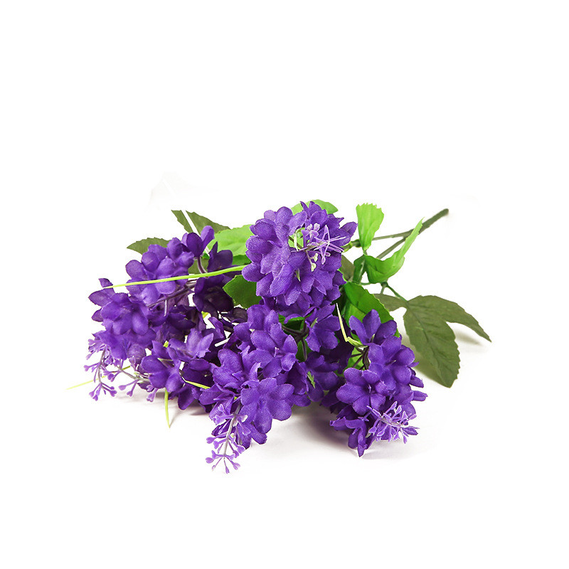 Karstā pārdošana 1gab/5 galvas hiacintes simulācija violeta iekštelpu dekorēšana fotografēšana rekvizīti kāzu dekorācijas simulācija mākslīgā