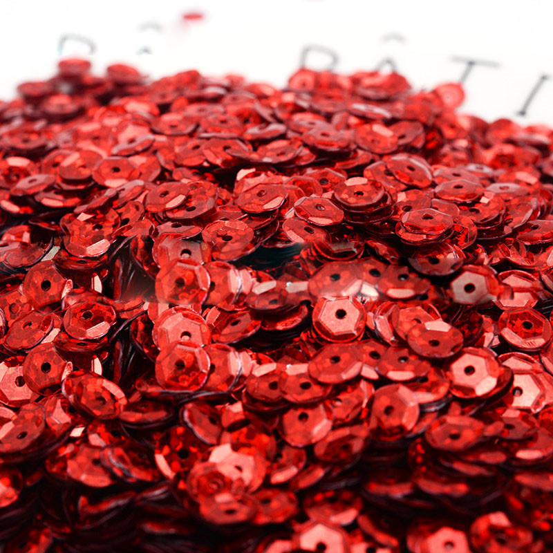 10 grami iepakojumā 6mm DIY roku darbs krāsu lāzera ieliekti sequins sequins apģērbu aksesuāri materiāls iepakojums rotaslietas aksesuāri