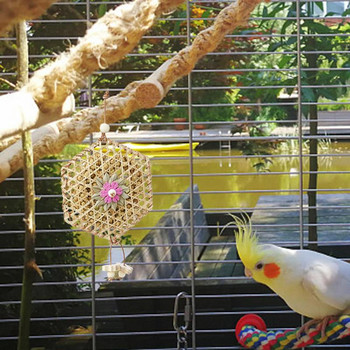 Играчки за папагали Играчки за дъвчене на папагал Аксесоари за тъкани клетки Висяща играчка за търсене на храна за папагали Корели Папагали Вълнисти папагали Conures