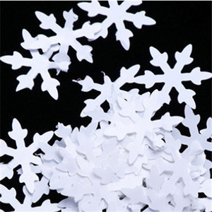 Sniegpārsliņu sequin 8mm Ziemassvētku flites Ultrathhin Glitter Big Paillettes PET Loose Paillette DIY Nail Art Party Dekorācijas 8g