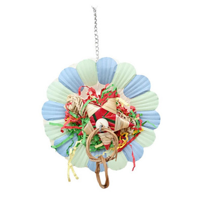 Papagailis Rotaļlietas Kakado Barības meklēšana Košļājamā Rotaļlieta Pakarināma Zieda Formas Būrīta Piederumi Papagailēm Kaktiņi Mīlestības putni Papagaiļi