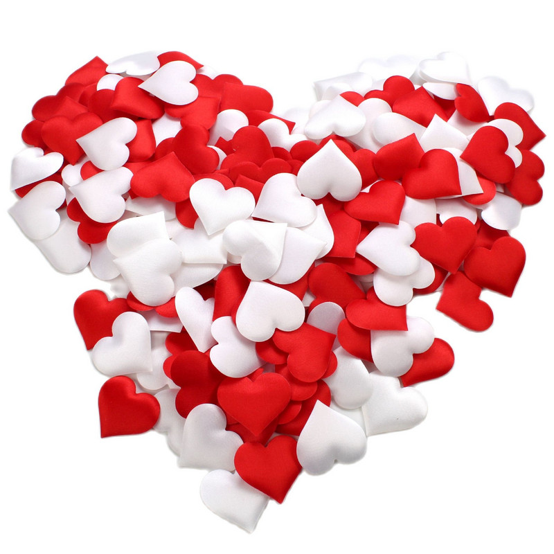200gb 15mm 25mm 35mm 50mm polsterētas sirds aplikācijas Kāzu ballīte Mājas dekorēšana DIY Dāvana Ziedi Galvassegas Rotaļlietas Amatniecība Plāksteri