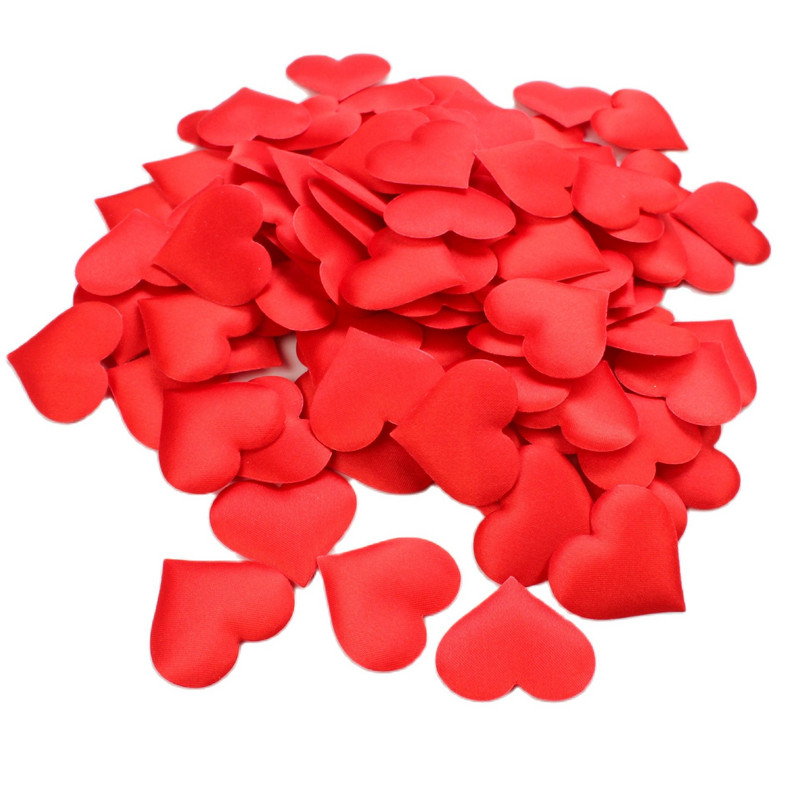 200gb 15mm 25mm 35mm 50mm polsterētas sirds aplikācijas Kāzu ballīte Mājas dekorēšana DIY Dāvana Ziedi Galvassegas Rotaļlietas Amatniecība Plāksteri