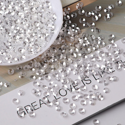 10 g/pachet 3mm Cupă PVC Rotund Cristal Transparent Paiete Lejer Cusut Artizanat de nunta Femei Copii DIY Imbracaminte Accesorii pentru unghii