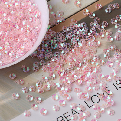 10g/iepakojumā 3mm glāze PVC apaļa caurspīdīga kristāla vaļīgi vizuļi šūšana kāzu amatniecība sievietēm bērniem DIY apģērbu nagu aksesuāri