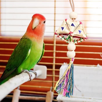 Παπαγάλος που αναζητά τροφή Παιχνίδι Parakeet Bird Perch Chewing Toy Bird Chew Toys Perch Stand For Parrotlet Conure Lovebird Budgies