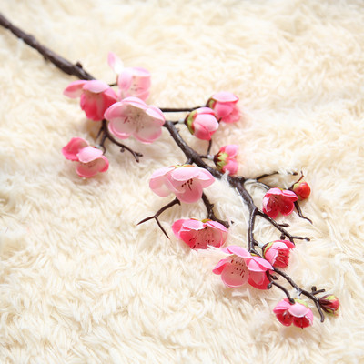 Τεχνητό λουλούδι Cherry Spring Plum Κλαδί άνθη ροδακινιάς 60cm Silk Flower Tree Flower Bubble For Decors Wedding Party