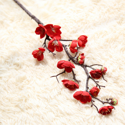 Τεχνητό λουλούδι Cherry Spring Plum Κλαδί άνθη ροδακινιάς 60cm Silk Flower Tree Flower Bubble For Decors Wedding Party