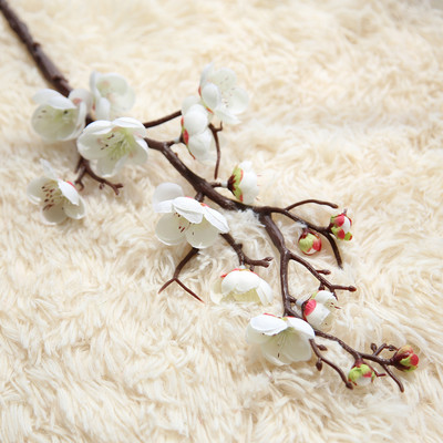 Τεχνητό λουλούδι Cherry Spring Plum Κλαδί άνθη ροδακινιάς 60cm Silk Flower Tree Flower Bubble For Decors Wedding Party