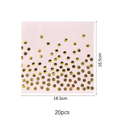 Rozā zelta punktiņu šķīvis salmiņi papīra glāzīte vienreizlietojami galda piederumi dzimšanas dienas ballītes noformējums kāzas, ziemassvētki, bērnu duša Halovīni