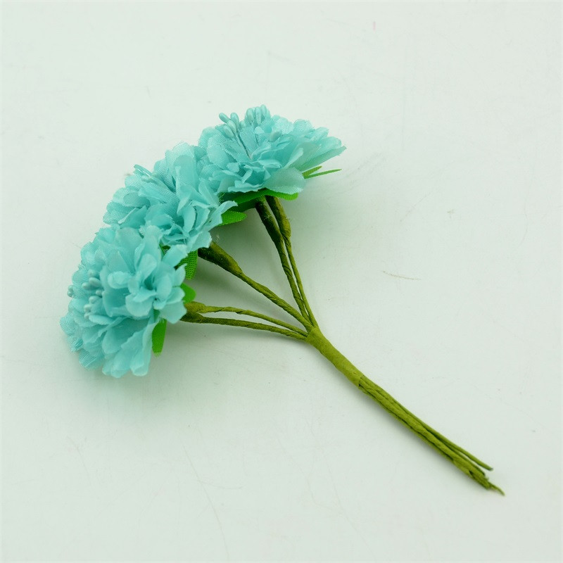 6/60 vnt Pigi dirbtinio šilko gėlių puokštė vestuvėms namų sodo dekoravimui pasidaryk pats iškarpų knyga, rankų darbo amatų netikra gėlė