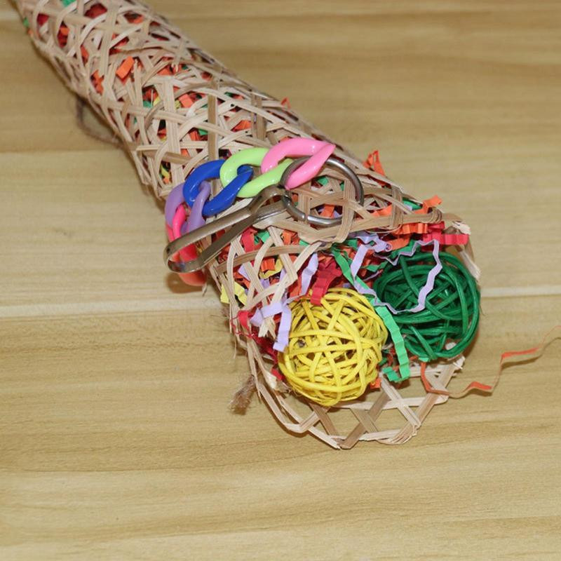 Papagailīšu rotaļlietas būrī drošai košļājamā rotaļlieta zvirbuļa jautrībai un izturīgas putnu mīklu rotaļlietas putnu zvirbuļa papagaiļa papagailim un aras