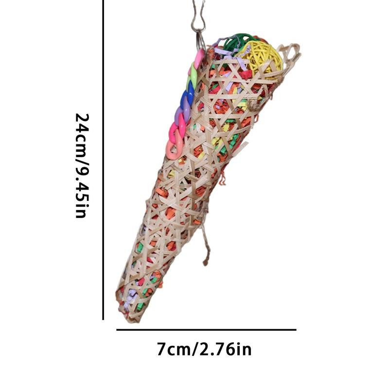 Papagailīšu rotaļlietas būrī drošai košļājamā rotaļlieta zvirbuļa jautrībai un izturīgas putnu mīklu rotaļlietas putnu zvirbuļa papagaiļa papagailim un aras