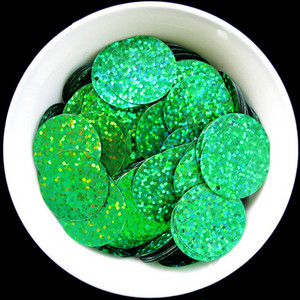 iSequins 25 mm lieli apaļi vizuļi amatniecībai DIY Hologrammas lāzera fliteri Juvelierizstrādājumu izgatavošana Vēderdeju kleita Šūt Aksesuāri