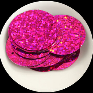 iSequins 25 mm lieli apaļi vizuļi amatniecībai DIY Hologrammas lāzera fliteri Juvelierizstrādājumu izgatavošana Vēderdeju kleita Šūt Aksesuāri