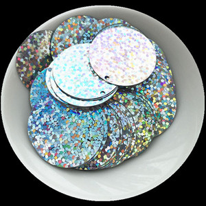 iSequins 25 mm lieli apaļi vizuļi amatniecībai DIY Hologrammas lāzera fliteri Juvelierizstrādājumu izgatavošana Vēderdeju kleita Šūt Aksesuāri