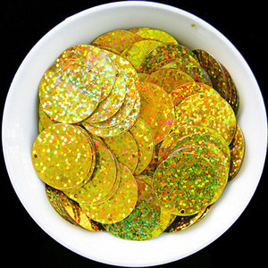 iSequins 25 mm lieli apaļi vizuļi amatniecībai DIY Hologrammas lāzera fliteri Juvelierizstrādājumu izgatavošana Vēderdeju kleita Šūt Aksesuāri