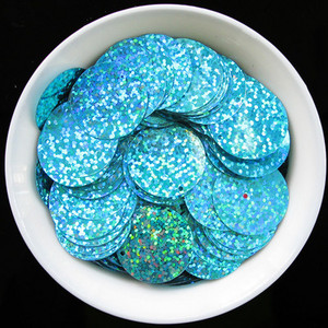 iSequins 25 mm lieli apaļi vizuļi amatniecībai DIY Hologrammas lāzera fliteri Juvelierizstrādājumu izgatavošana Vēderdeju kleita Šūt Aksesuāri