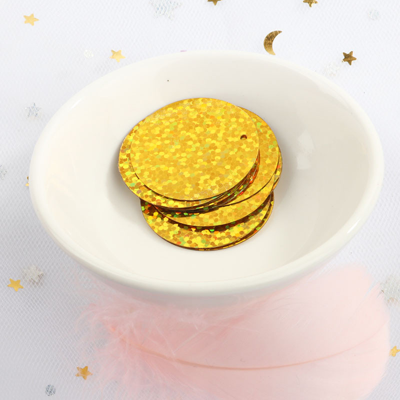 iSequins 25 mm lieli apaļi vizuļi amatniecībai DIY Hologrammas lāzera fliteri Juvelierizstrādājumu izgatavošana Vēderdeju kleita Šūt Aksesuāri