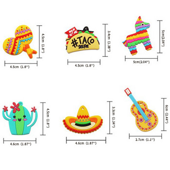 8 τεμ./συσκευασία Καλαμάκια πόσιμου πολλαπλών χρήσεων Μεξικάνικα καλαμάκια για πάρτι για πάρτι 8 στυλ Διακοσμήσεις για πάρτι γενεθλίων