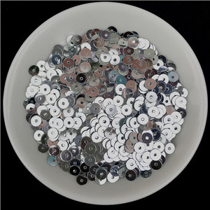 10g (2000gab.) 4 mm centrālais caurums sequins, slaids, plakans, apaļš PVC brīvs fliteris Pailletes DIY šūšana kāzu amatniecība 160 krāsas ir pieejamas