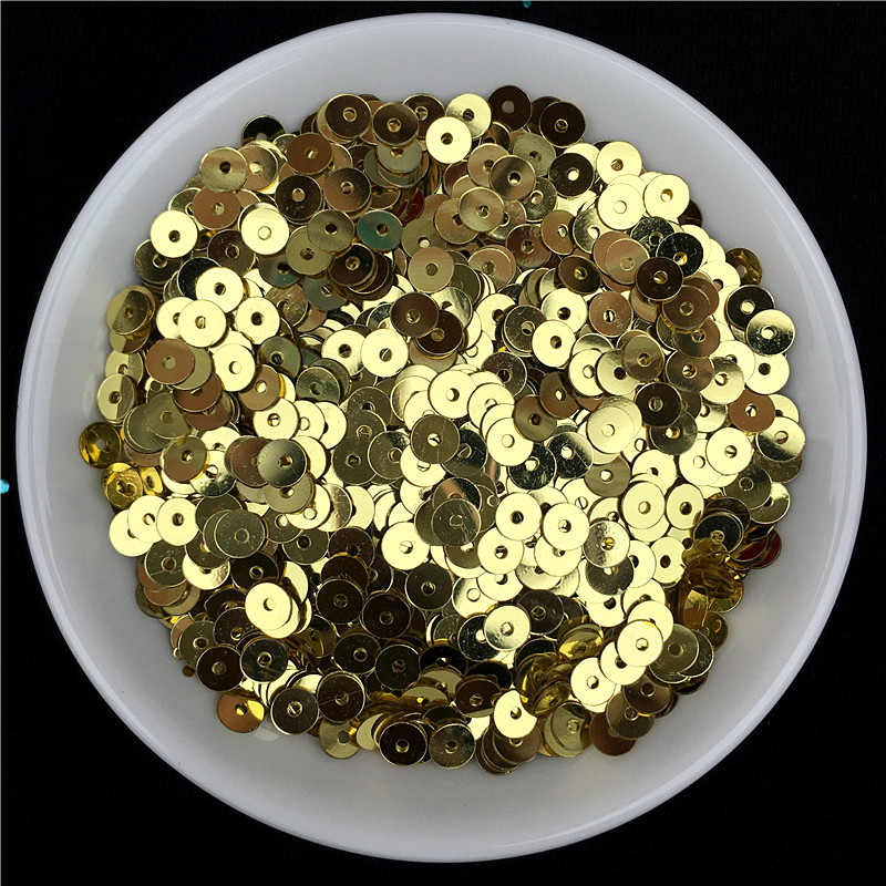 10g (2000gab.) 4 mm centrālais caurums sequins, slaids, plakans, apaļš PVC brīvs fliteris Pailletes DIY šūšana kāzu amatniecība 160 krāsas ir pieejamas