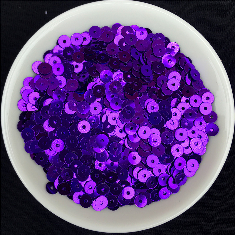 10g (2000gab.) 4 mm centrālais caurums sequins, slaids, plakans, apaļš PVC brīvs fliteris Pailletes DIY šūšana kāzu amatniecība 160 krāsas ir pieejamas