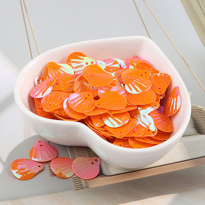 iSequins 200Gb 13mm jūras gliemežvāku forma fliteri Paillettes DIY šūšanas izrotājumi atradumi kāzu amatniecība, sieviešu auduma aksesuāri