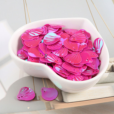iSequins 200Gb 13mm jūras gliemežvāku forma fliteri Paillettes DIY šūšanas izrotājumi atradumi kāzu amatniecība, sieviešu auduma aksesuāri