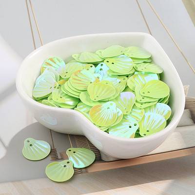 iSequins 200Gb 13mm jūras gliemežvāku forma fliteri Paillettes DIY šūšanas izrotājumi atradumi kāzu amatniecība, sieviešu auduma aksesuāri