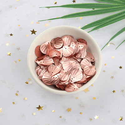 iSequins 200Gb 13mm jūras gliemežvāku forma fliteri Paillettes DIY šūšanas izrotājumi atradumi kāzu amatniecība, sieviešu auduma aksesuāri
