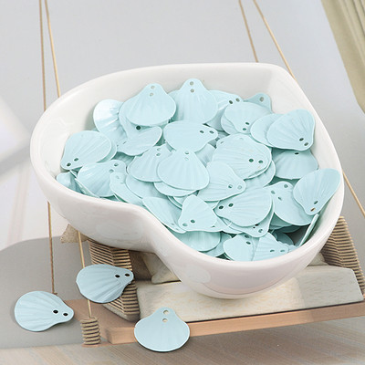 iSequins 200Gb 13mm jūras gliemežvāku forma fliteri Paillettes DIY šūšanas izrotājumi atradumi kāzu amatniecība, sieviešu auduma aksesuāri