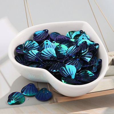 iSequins 200Gb 13mm jūras gliemežvāku forma fliteri Paillettes DIY šūšanas izrotājumi atradumi kāzu amatniecība, sieviešu auduma aksesuāri