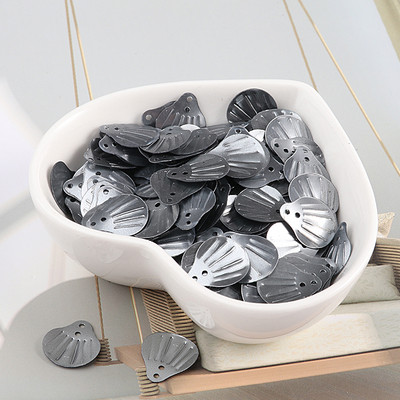 iSequins 200Gb 13mm jūras gliemežvāku forma fliteri Paillettes DIY šūšanas izrotājumi atradumi kāzu amatniecība, sieviešu auduma aksesuāri