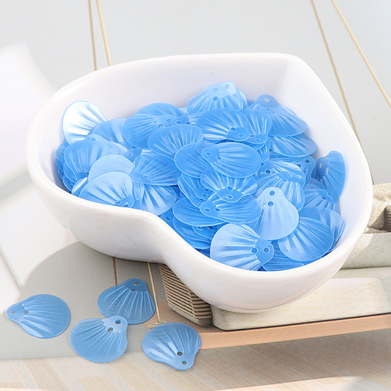 iSequins 200Gb 13mm jūras gliemežvāku forma fliteri Paillettes DIY šūšanas izrotājumi atradumi kāzu amatniecība, sieviešu auduma aksesuāri