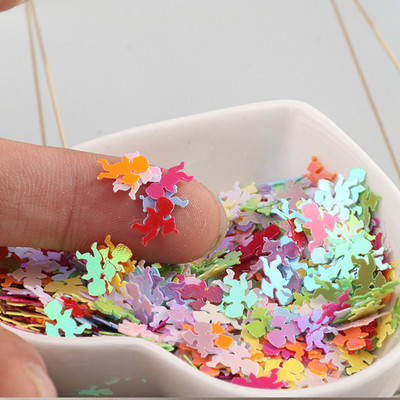 10g/Pack AB Krāsas Ziedu Balons Delfīna Forma Sequins PVC Pailletes DIY Kāzu šūšana Amatniecības kostīms Lentejuelas Aksesuāri