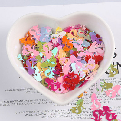 10g/Pack AB Krāsas Ziedu Balons Delfīna Forma Sequins PVC Pailletes DIY Kāzu šūšana Amatniecības kostīms Lentejuelas Aksesuāri