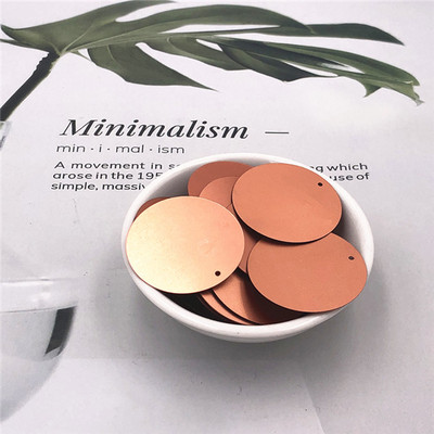 10g/iepakojumā 20mm 25mm 30mm 35mm matēti sequins 1 sānu caurums paletes Šūšanas amatniecība DIY Kāzu apģērba aksesuāri Lentejuelas