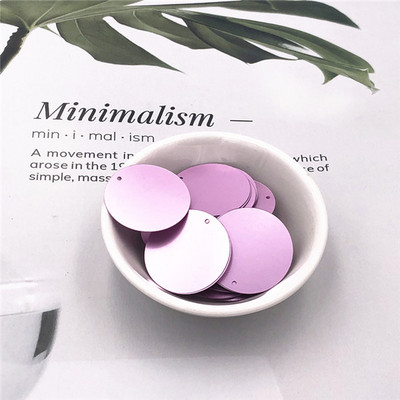 10g/iepakojumā 20mm 25mm 30mm 35mm matēti sequins 1 sānu caurums paletes Šūšanas amatniecība DIY Kāzu apģērba aksesuāri Lentejuelas