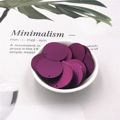 10g/iepakojumā 20mm 25mm 30mm 35mm matēti sequins 1 sānu caurums paletes Šūšanas amatniecība DIY Kāzu apģērba aksesuāri Lentejuelas