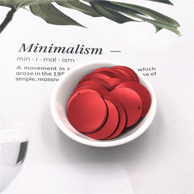 10g/iepakojumā 20mm 25mm 30mm 35mm matēti sequins 1 sānu caurums paletes Šūšanas amatniecība DIY Kāzu apģērba aksesuāri Lentejuelas