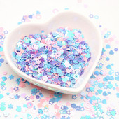 AB Plated Sequins Krāsains Zvaigzne apaļš Zieds Sajaukums Forma Brīvi Sequin Šūšana Kāzu Amatniecība Sieviešu apģērbu aksesuāri Lentejuelas