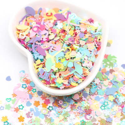 AB Plated Sequins Krāsains Zvaigzne apaļš Zieds Sajaukums Forma Brīvi Sequin Šūšana Kāzu Amatniecība Sieviešu apģērbu aksesuāri Lentejuelas