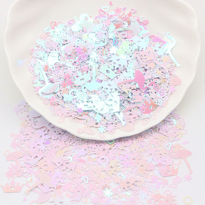 AB Plated Sequins Krāsains Zvaigzne apaļš Zieds Sajaukums Forma Brīvi Sequin Šūšana Kāzu Amatniecība Sieviešu apģērbu aksesuāri Lentejuelas