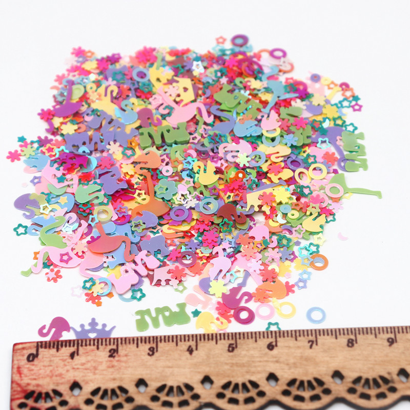 AB Plated Sequins Krāsains Zvaigzne apaļš Zieds Sajaukums Forma Brīvi Sequin Šūšana Kāzu Amatniecība Sieviešu apģērbu aksesuāri Lentejuelas