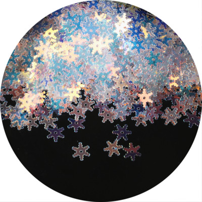 7 mm/10 mm/13 mm sniegpārsliņu PVC vizuļi ar 1 centrālo caurumu Ziemassvētku dāvanu audums DIY Navidad ornamenti, balti sniega vizuļi, šūšana